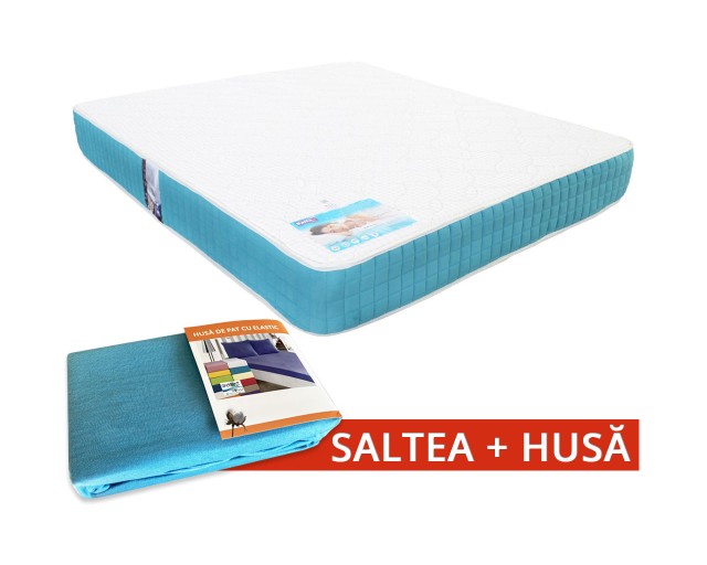 Set Saltea Latex Saltex 1600x2000 + Husa cu elastic